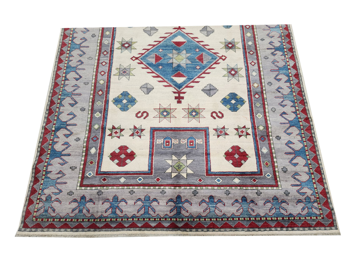 Rugs: Afghan Handmade Kazaq Carpet 294 X 203 cm