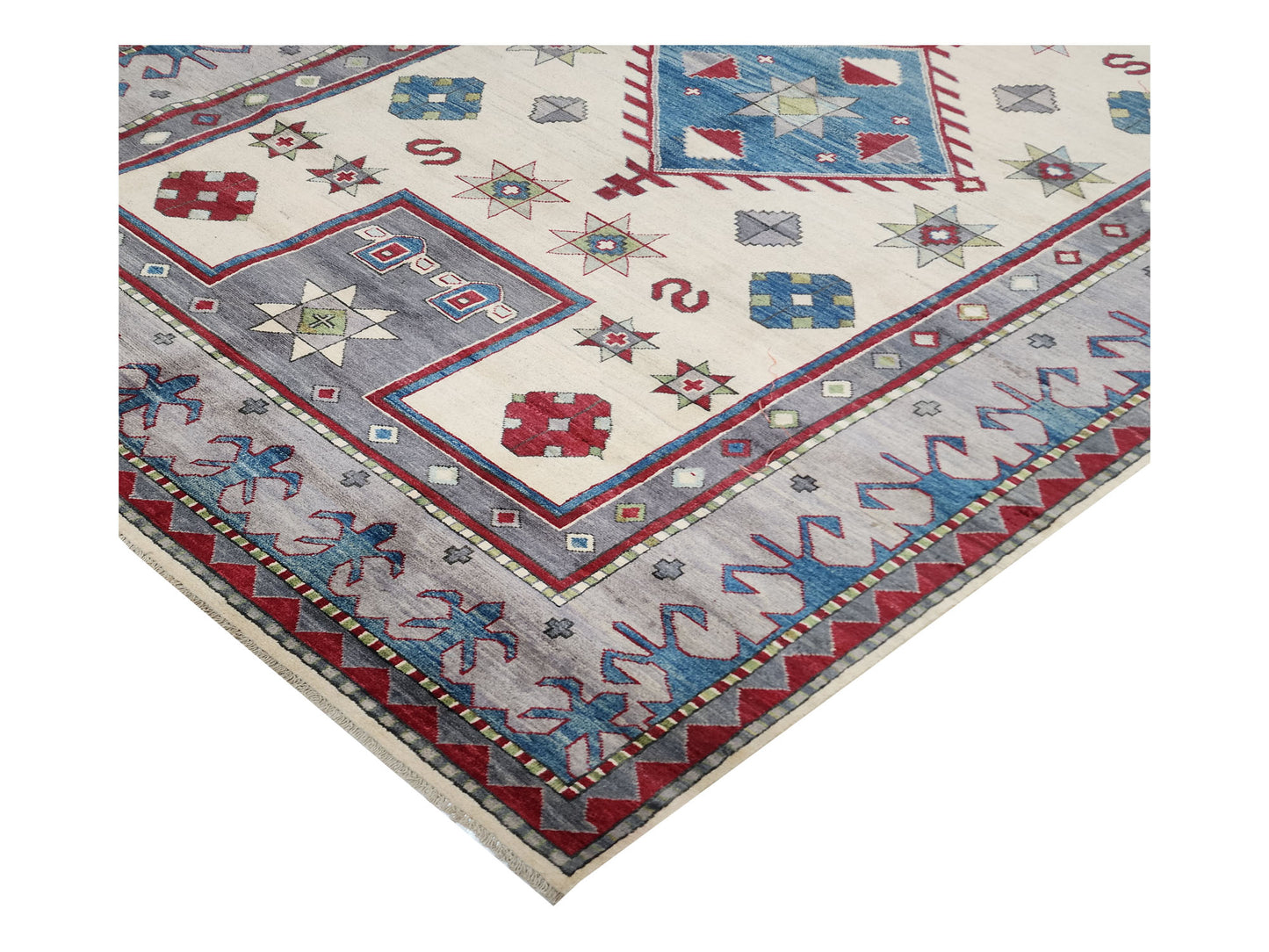 Rugs: Afghan Handmade Kazaq Carpet 294 X 203 cm