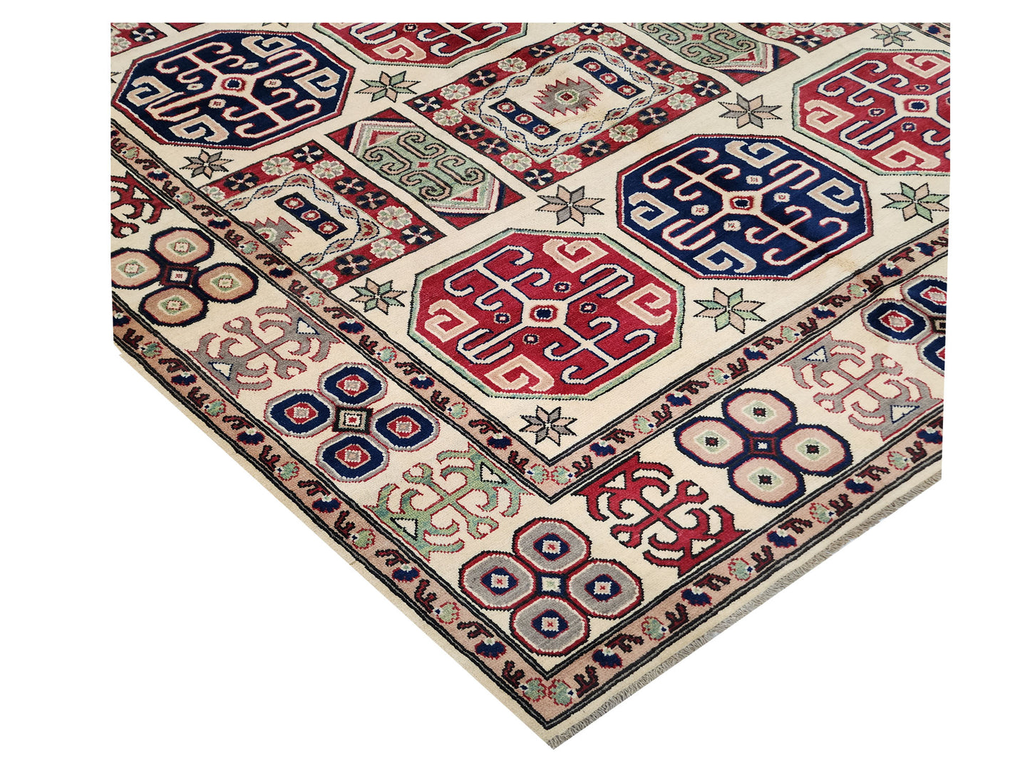 Rugs: Afghan Handmade Kazaq Carpet 302 x 203 cm