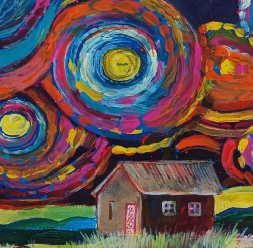 Primary School - AGAC 2024 3rd Place Winner - Mia Boughan - South African Farm Under Starry Skies