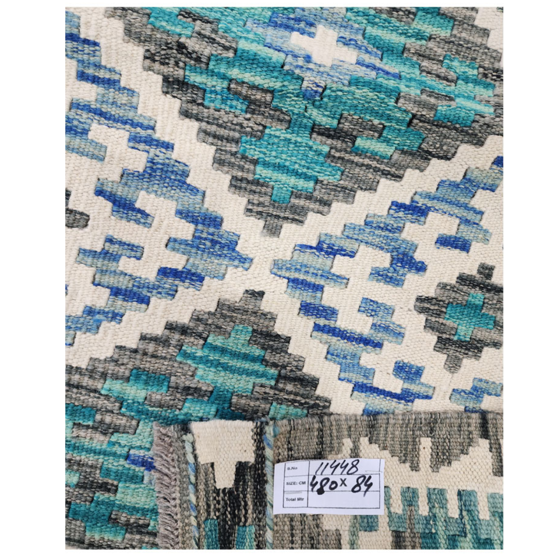 Rugs: Afghan Choubi kilim 480 x 84 CM