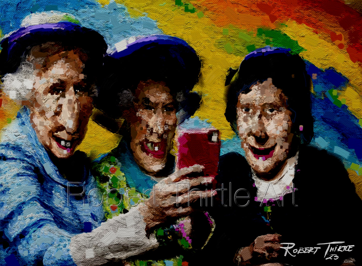 Title: ONSIE - ARTi Gallery Original Robert Thirtle CANVAS Print - Sizes A4 - A0