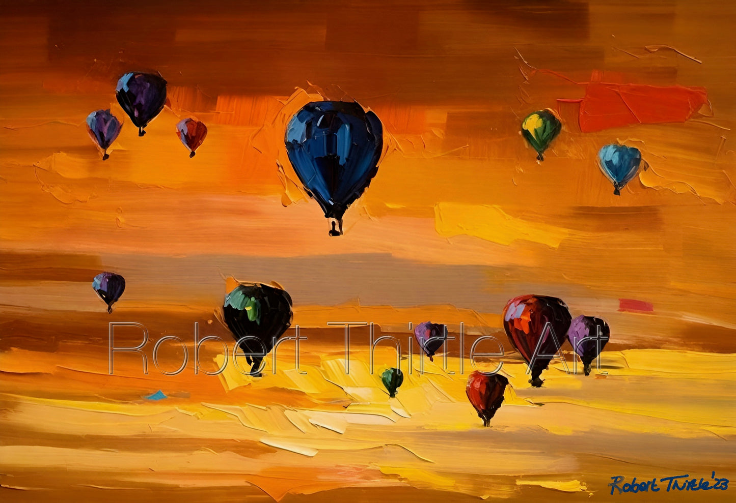 Title: TURKEY SKIES - ARTi Gallery Original Robert Thirtle CANVAS Print - Sizes A4 - A0