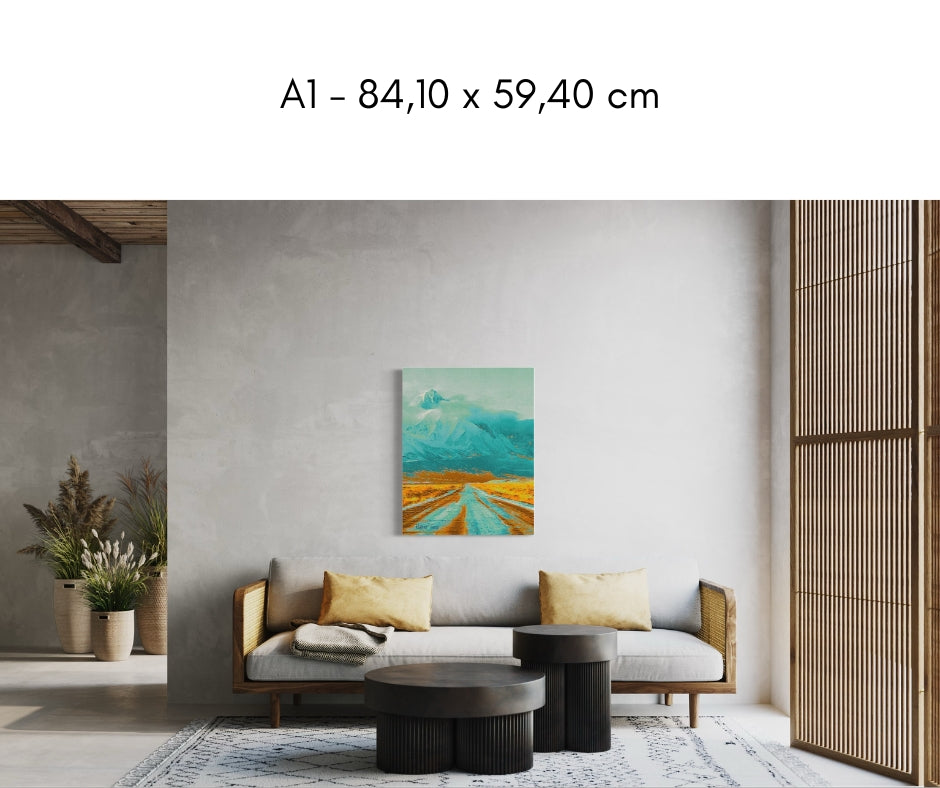 Title: SNOW AND SAND - ARTi Gallery Original Robert Thirtle CANVAS Print - Sizes A4 - A0