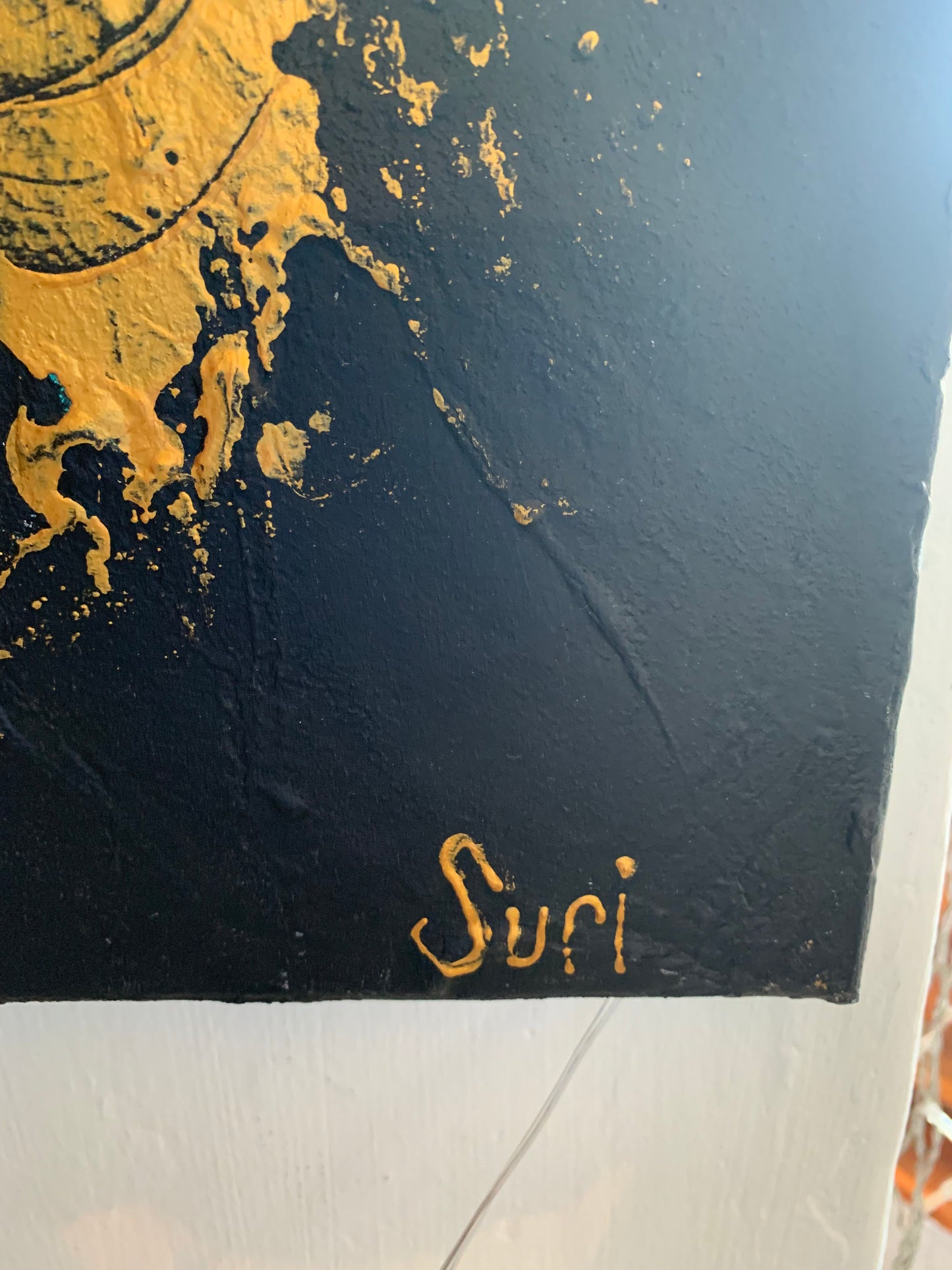 Original South African Art: Suri Smit - Black and Gold Mystery