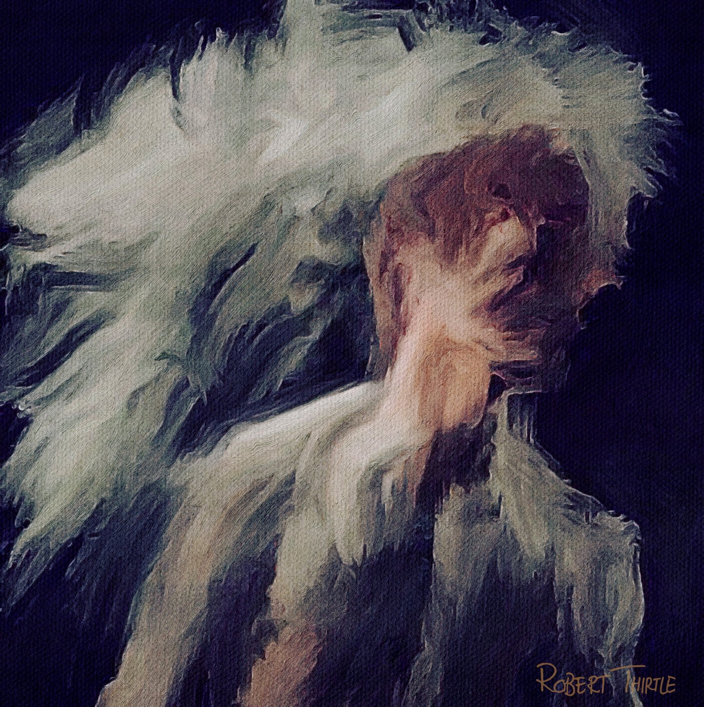 Title: SMOKE - ARTi Gallery Original Robert Thirtle CANVAS Print - Sizes 300x300, 600x600, 800x800mm