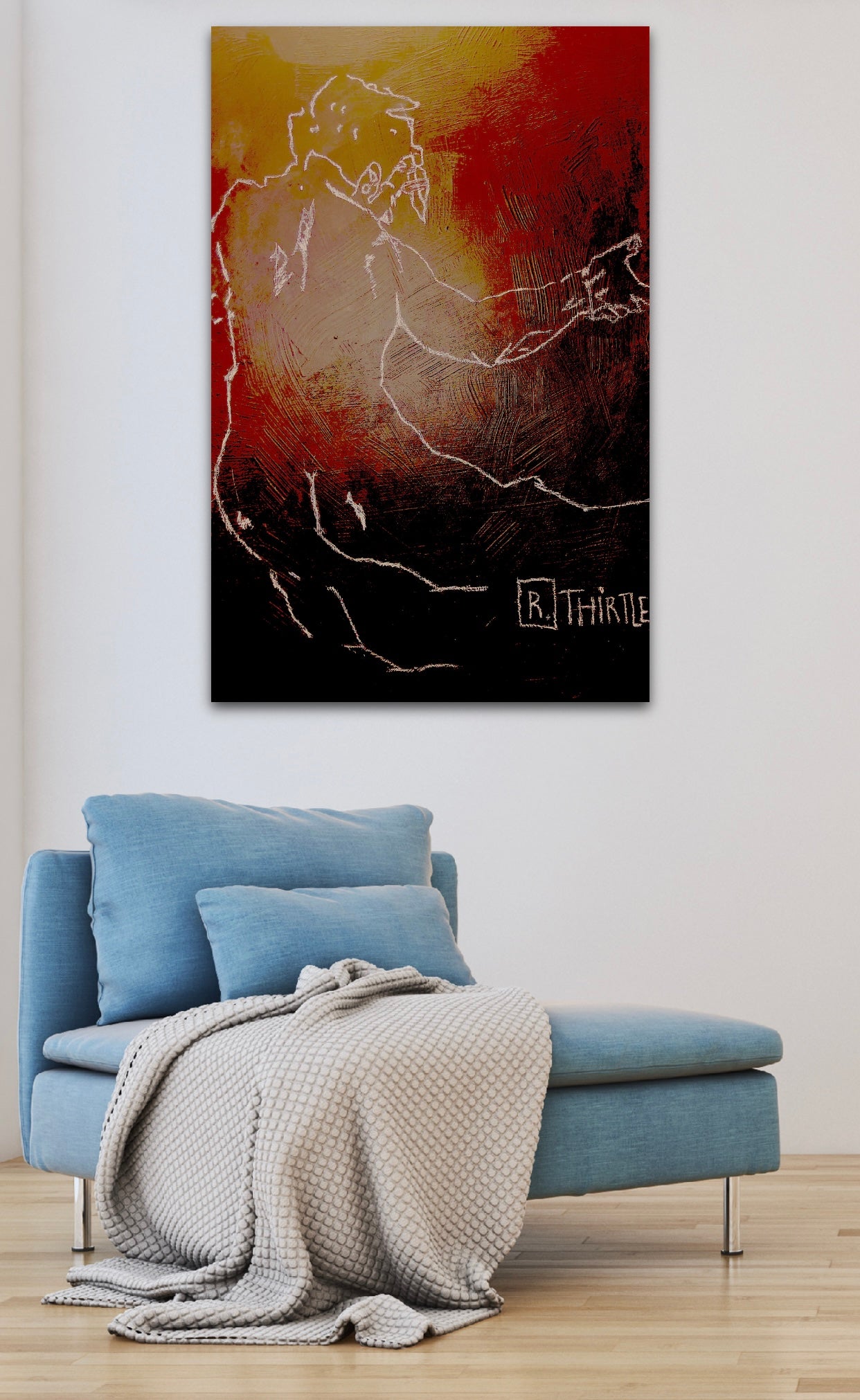 Title: FIRE - ARTi Gallery Original Robert Thirtle CANVAS Print - Sizes A4 - A0