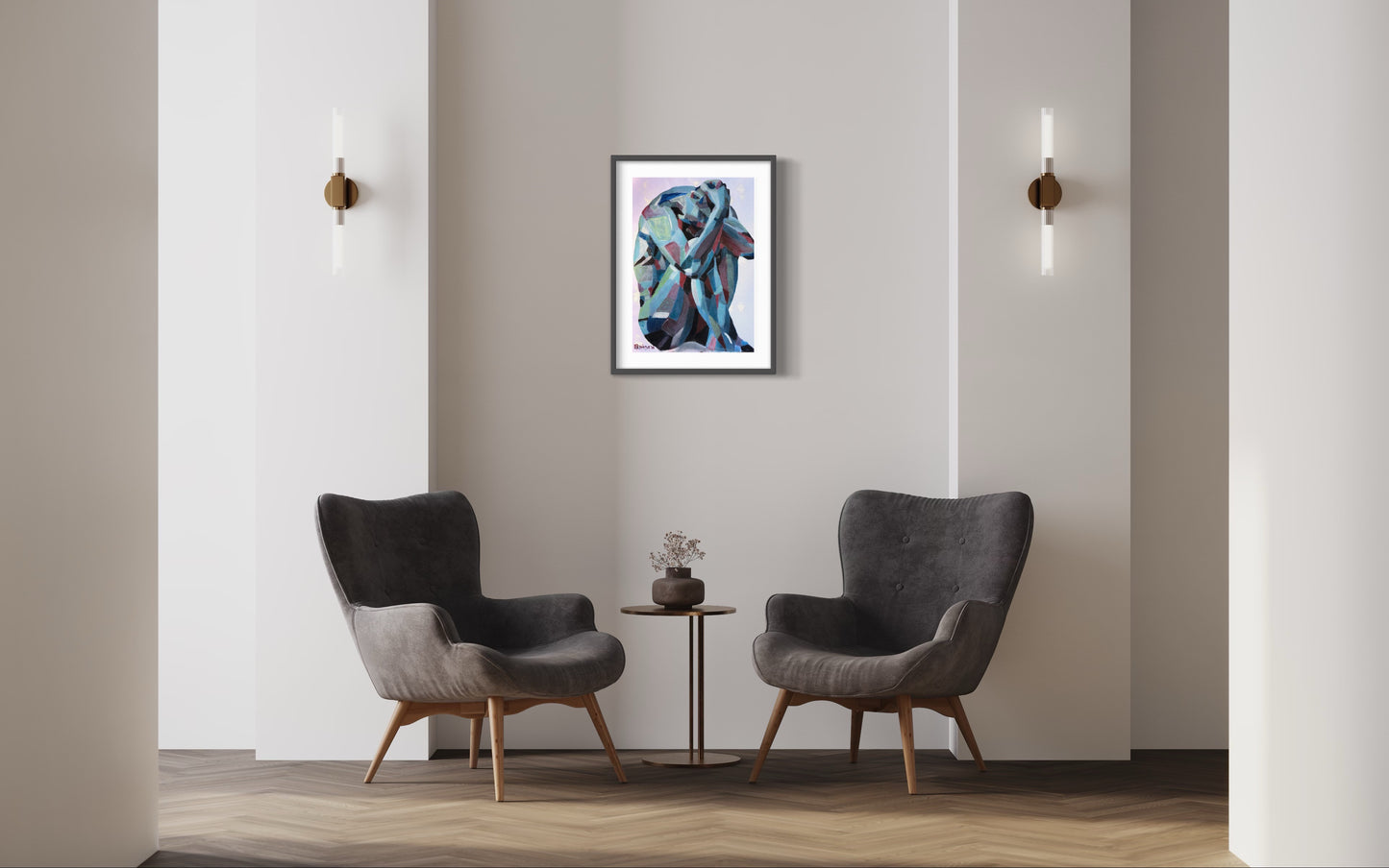 Title: DEPRESSION - ARTi Gallery Original Robert Thirtle CANVAS Print - Sizes A4 - A0