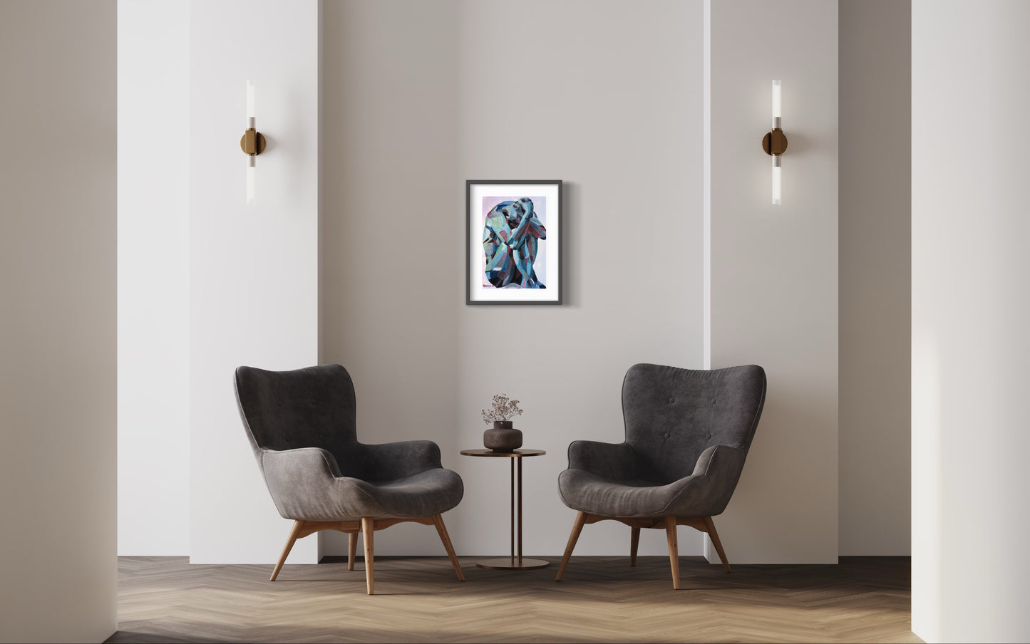 Title: DEPRESSION - ARTi Gallery Original Robert Thirtle CANVAS Print - Sizes A4 - A0