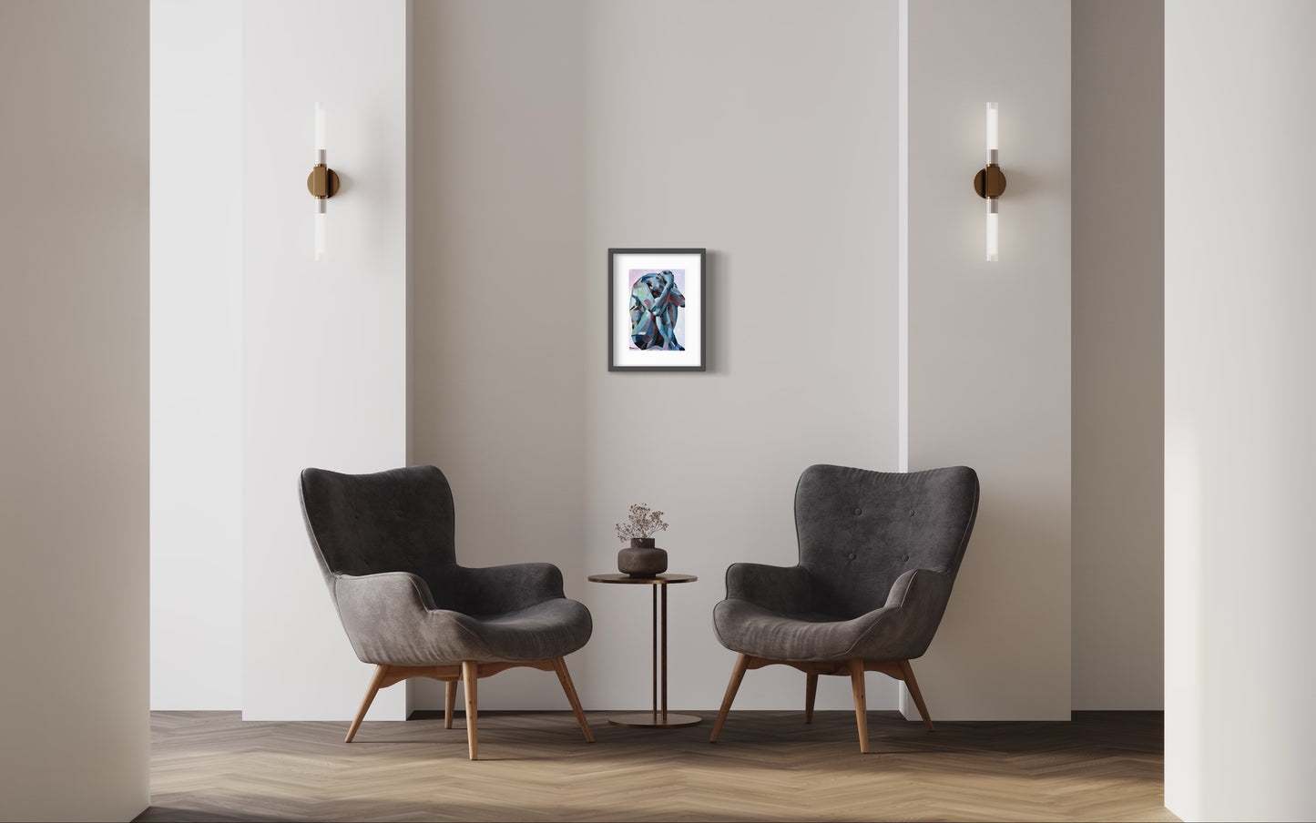 Title: DEPRESSION - ARTi Gallery Original Robert Thirtle CANVAS Print - Sizes A4 - A0