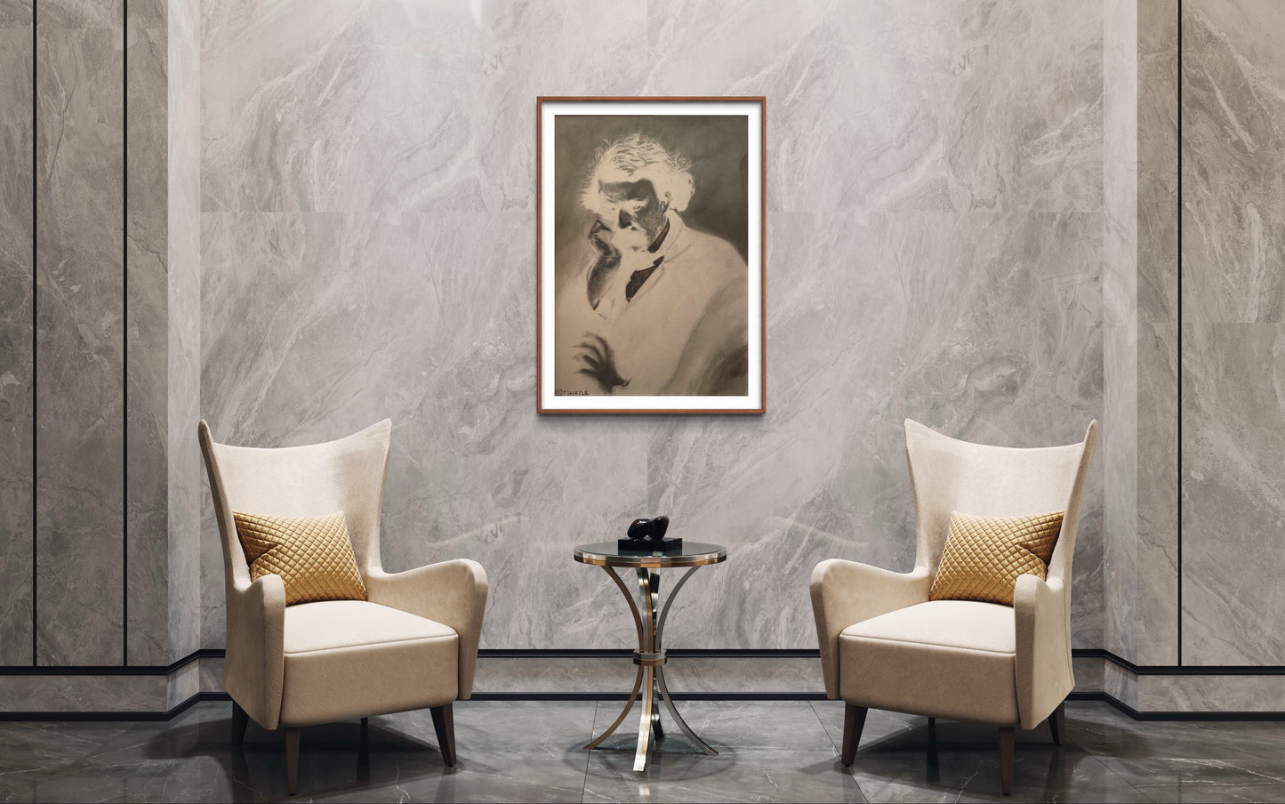 Title: EINSTEIN - ARTi Gallery Original Robert Thirtle CANVAS Print - Sizes A4 - A0