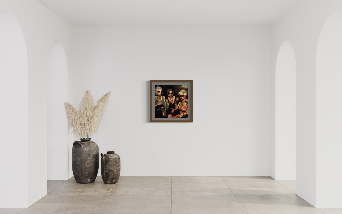 Title: GOLDEN GIRLS - ARTi Gallery Original Robert Thirtle CANVAS Print - Sizes A4 - A0