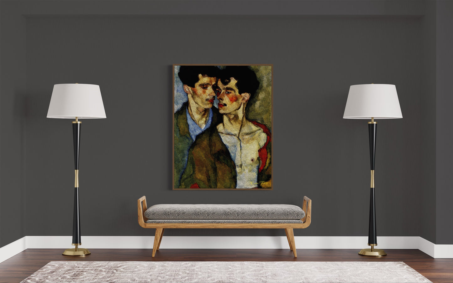 Title: IN LOVE 1 - ARTi Gallery Original Robert Thirtle CANVAS Print - Sizes A4 - A0