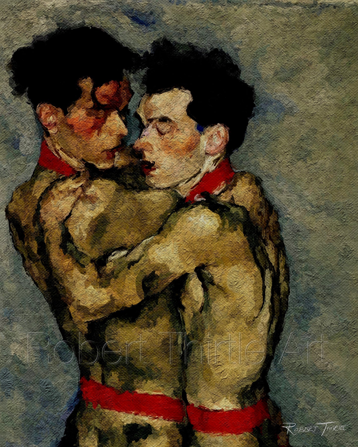Title: IN LOVE 2 - ARTi Gallery Original Robert Thirtle CANVAS Print - Sizes A4 - A0