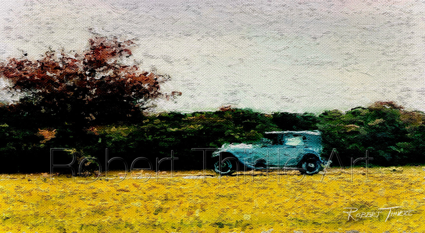 Title: PEAKY BENTLEY - ARTi Gallery Original Robert Thirtle CANVAS Print - Sizes A4 - A0