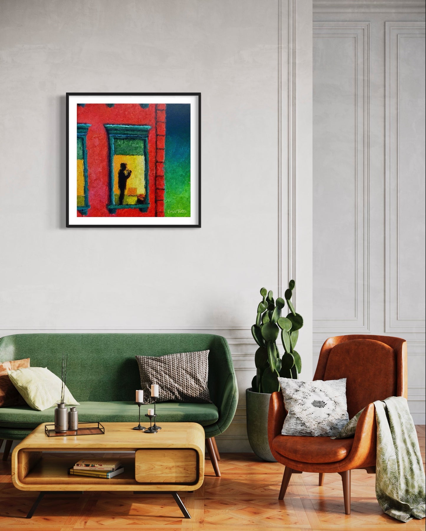 Title: SMOKING MYSTERY - ARTi Gallery Original Robert Thirtle CANVAS Print - Sizes A4 - A0