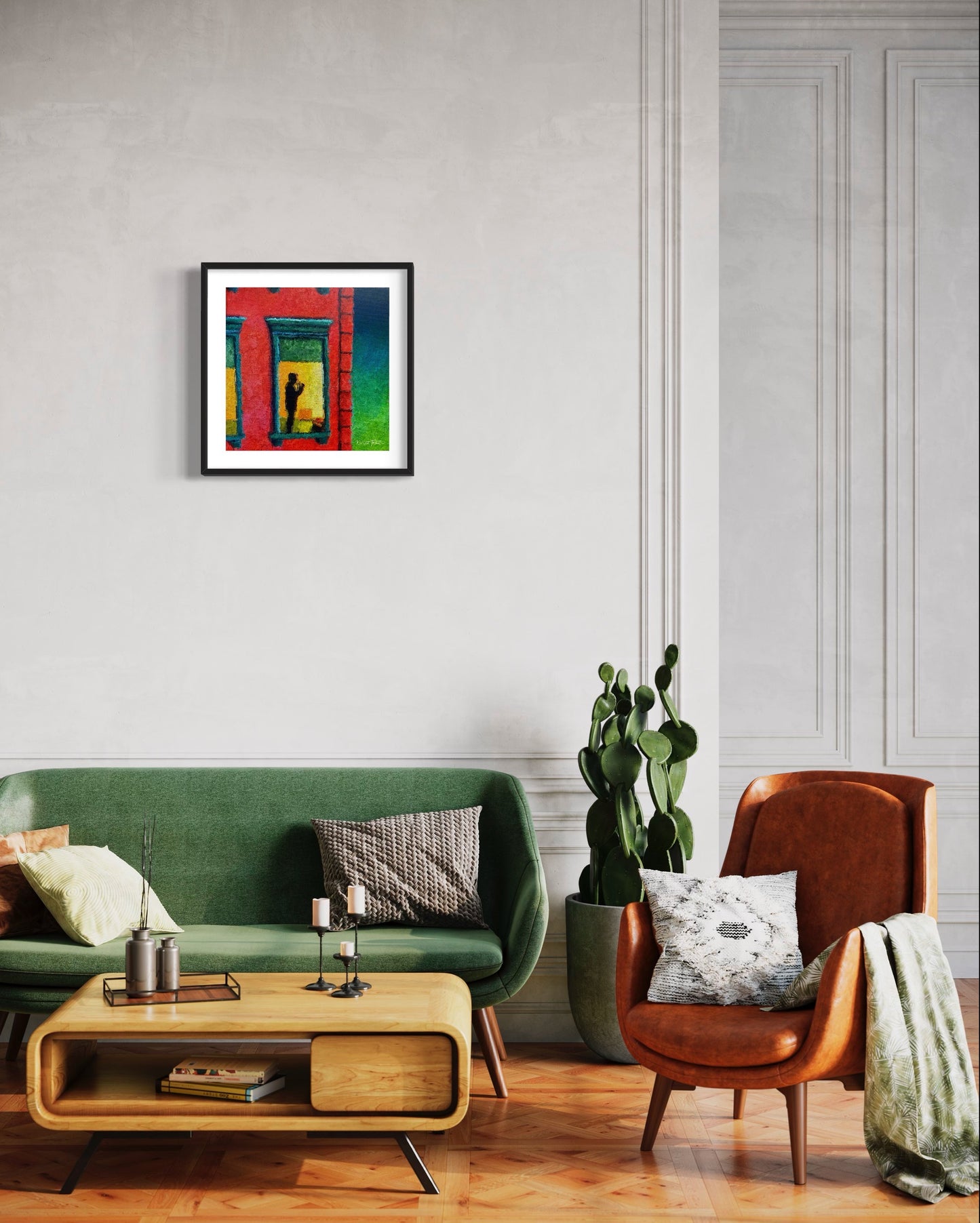 Title: SMOKING MYSTERY - ARTi Gallery Original Robert Thirtle CANVAS Print - Sizes A4 - A0