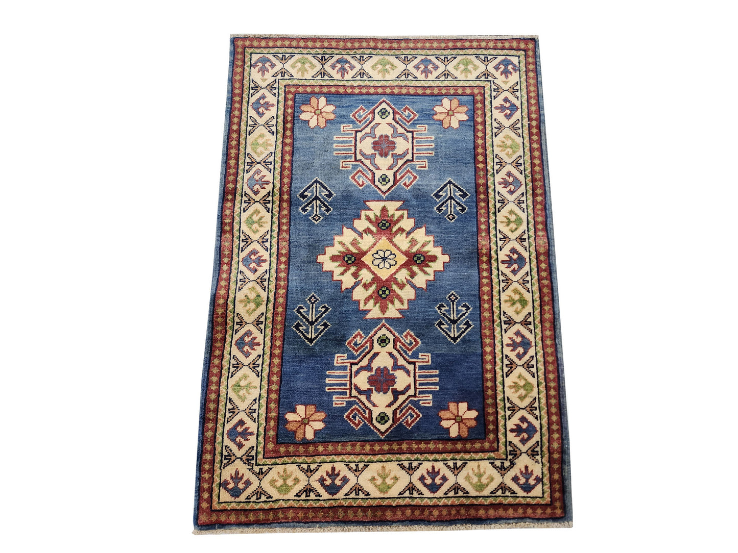 Rugs: Afghan Kazaq Carpet 122 x 82 cm