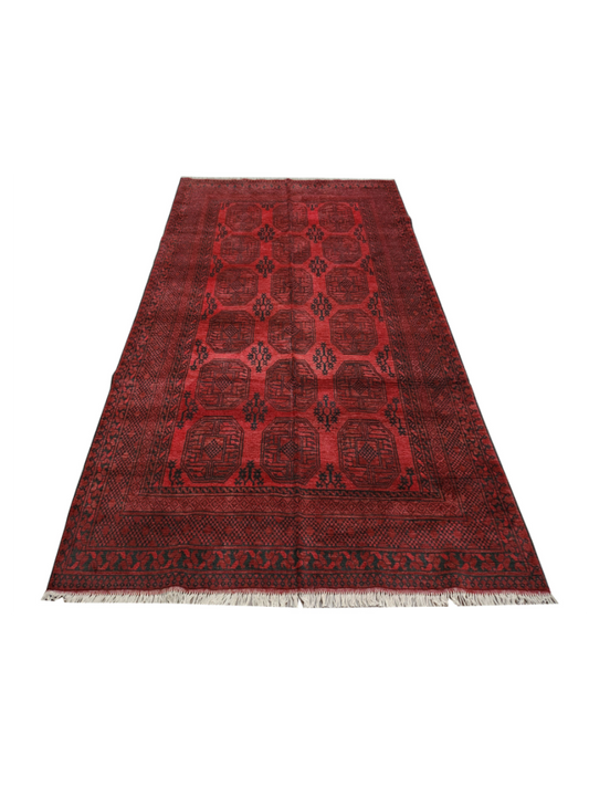 Rugs: Red Afghan Carpet 281 x 200cm