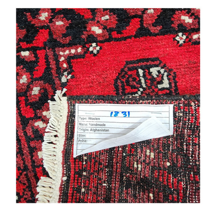 Rugs: Red Afghan Carpet 60 x 40 cm