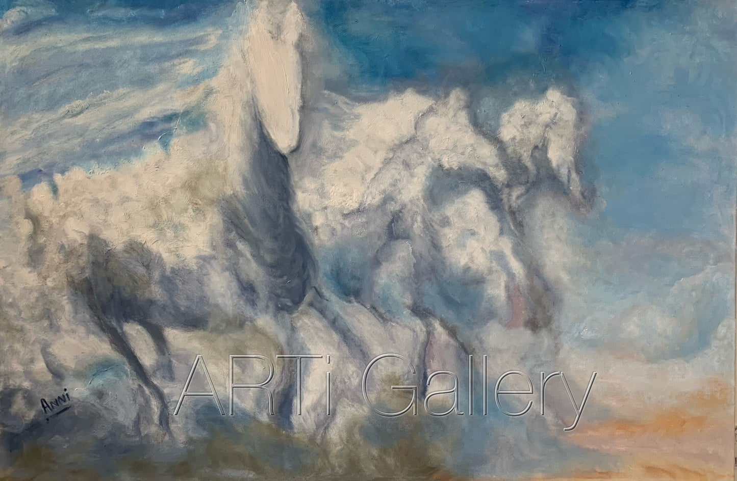 Original South African Art: Anni Thirtle - Beauty in the Clouds