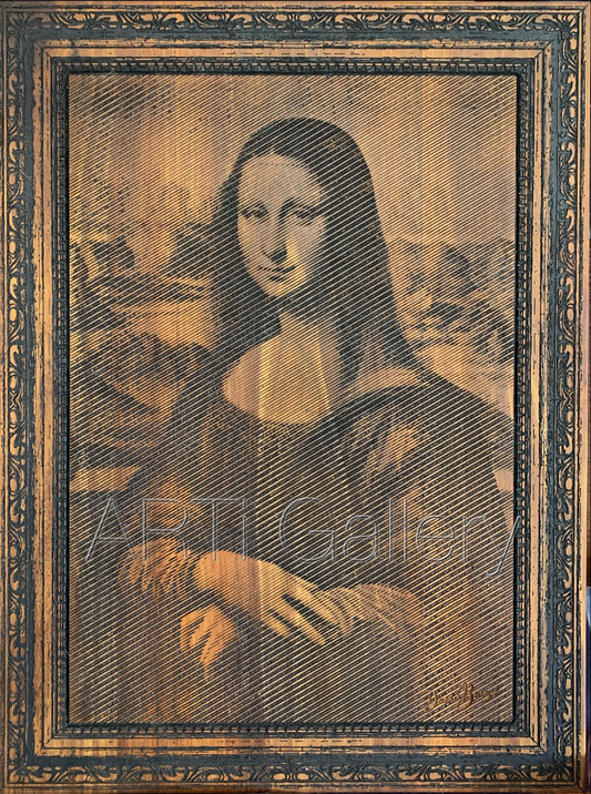 Original South African Art: Dawie Burger - Mona Lisa