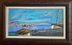 Original South African Art: Leon Senekal - Boats Harboured