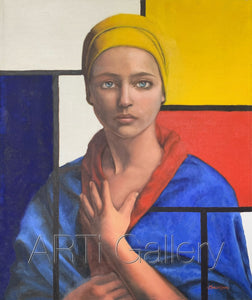 Original South African Art: Marco Kuhn - Portrait of a Lady
