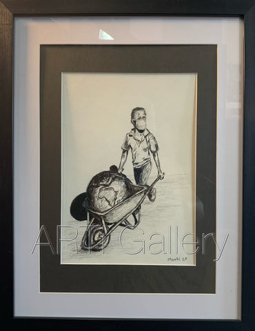 Original South African Art: Moabi - Save the Earth