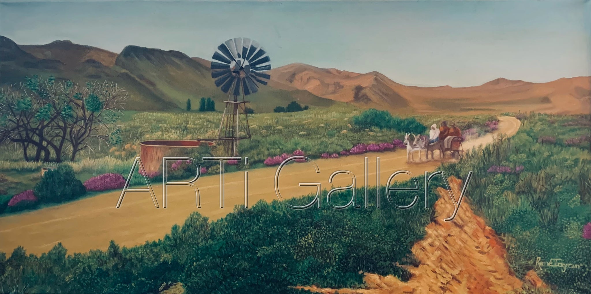 Original South African Art: Rene Ingram - Sight Seeing