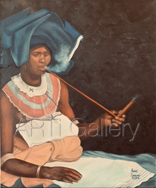 Original South African Art: Rene Ingram - Xhoza Woman 1