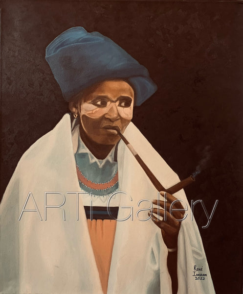 Original South African Art: Rene Ingram - Xhoza Woman 2