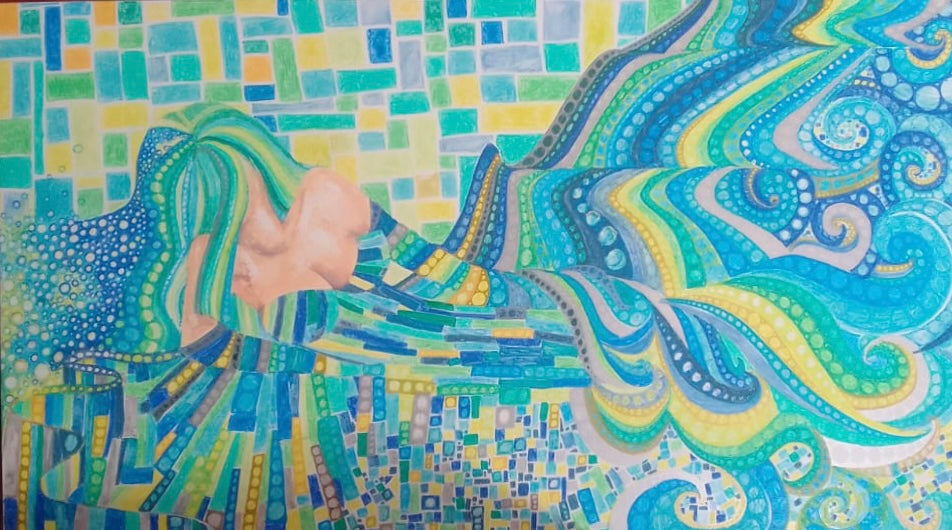 Original South African Art: Melody Potgieter - Odore Dell'State (scent of summer)