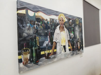 Original South African Art: Lolette Smith - A Sishanyama Soiree