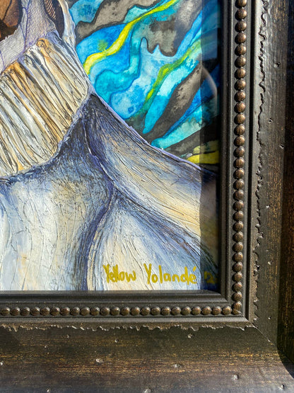 Original South African Art: Yellow Yolande - Feeling the Essence of Van Gogh