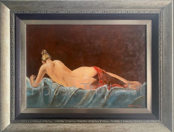 Title: MISTRESS ON THE BANKS OF LOVE - ARTi Gallery Original Robert Thirtle CANVAS Print - Sizes A4 - A0