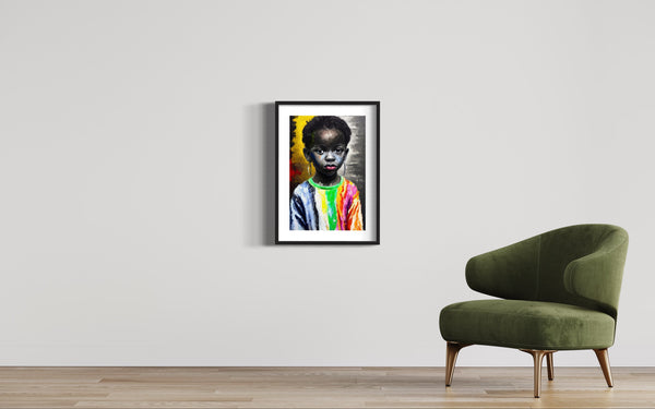 Title: AFRICAN CHILD 2 - ARTi Gallery Original Robert Thirtle CANVAS Print - Sizes A4 - A0