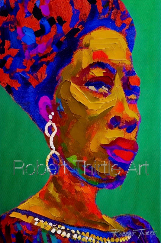 Title: AFRICAN QUEEN - ARTi Gallery Original Robert Thirtle CANVAS Print - Sizes A4 - A0