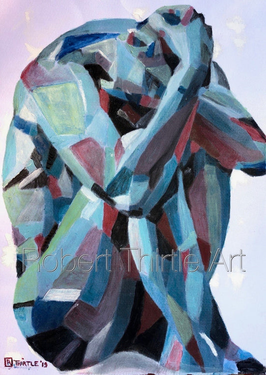 Title: DEPRESSION - ARTi Gallery Original Robert Thirtle CANVAS Print - Sizes A4 - A0