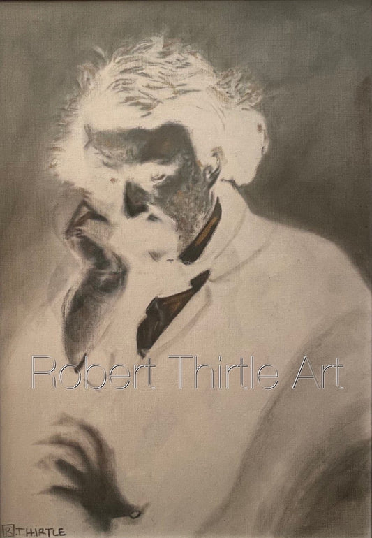 Title: EINSTEIN - ARTi Gallery Original Robert Thirtle CANVAS Print - Sizes A4 - A0
