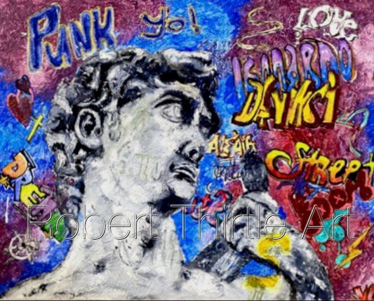 Title: PUNK YO! - ARTi Gallery Original Robert Thirtle CANVAS Print - Sizes A4 - A0