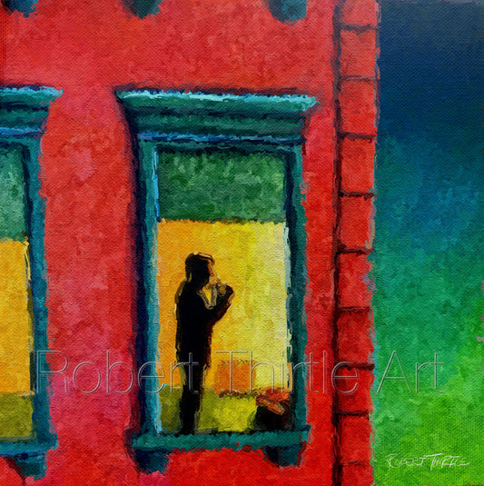 Title: SMOKING MYSTERY - ARTi Gallery Original Robert Thirtle CANVAS Print - Sizes A4 - A0
