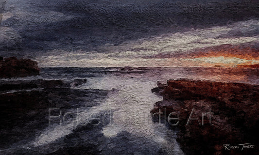 Title: SUN DOWNER - ARTi Gallery Original Robert Thirtle CANVAS Print - Sizes A4 - A0