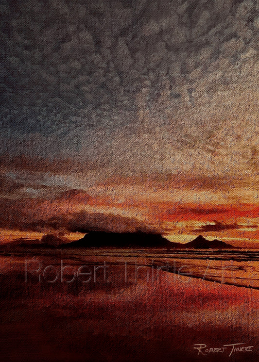 Title: TABLE MOUNTAIN - ARTi Gallery Original Robert Thirtle CANVAS Print - Sizes A4 - A0