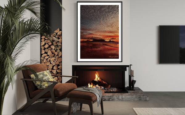 Title: TABLE MOUNTAIN - ARTi Gallery Original Robert Thirtle CANVAS Print - Sizes A4 - A0
