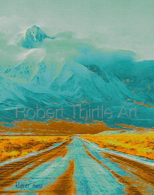 Title: SNOW AND SAND - ARTi Gallery Original Robert Thirtle CANVAS Print - Sizes A4 - A0